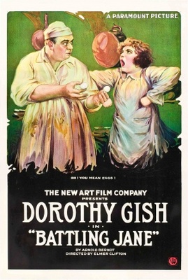 Battling Jane movie poster (1918) metal framed poster