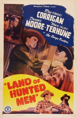 Land of Hunted Men movie poster (1943) poster with hanger