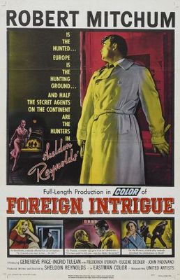 Foreign Intrigue movie poster (1956) wood print