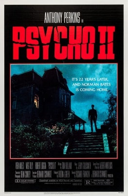 Psycho II movie poster (1983) wooden framed poster