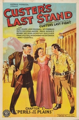 Custer's Last Stand movie poster (1936) metal framed poster