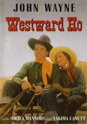 Westward Ho movie poster (1935) metal framed poster