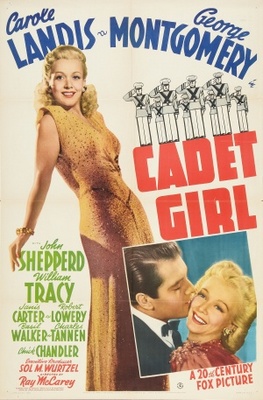 Cadet Girl movie poster (1941) metal framed poster