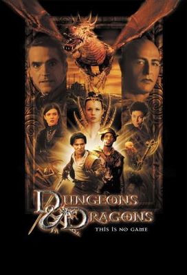 Dungeons And Dragons movie poster (2000) metal framed poster