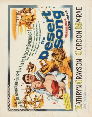 The Desert Song movie poster (1953) wood print