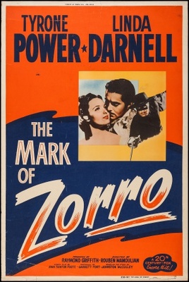 The Mark of Zorro movie poster (1940) wooden framed poster