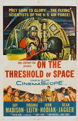 On the Threshold of Space movie poster (1956) poster with hanger