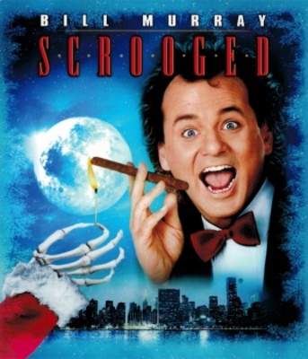 Scrooged movie poster (1988) wooden framed poster