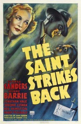 The Saint Strikes Back movie poster (1939) metal framed poster