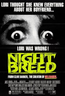 Nightbreed movie poster (1990) canvas poster