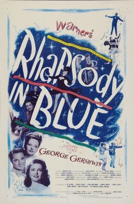 Rhapsody in Blue movie poster (1945) wood print
