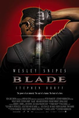 Blade movie poster (1998) wood print