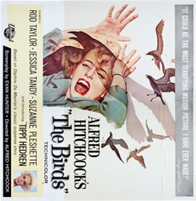 The Birds movie poster (1963) pillow