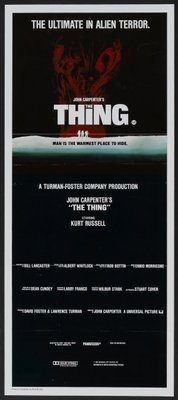 The Thing movie poster (1982) wood print