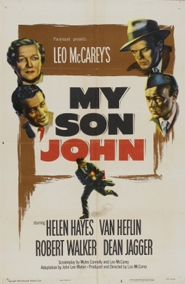 My Son John movie poster (1952) wooden framed poster