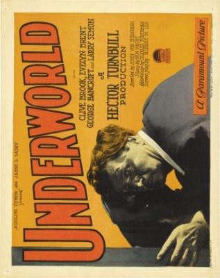 Underworld movie poster (1927) wood print