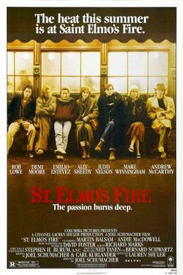St. Elmo's Fire movie poster (1985) metal framed poster