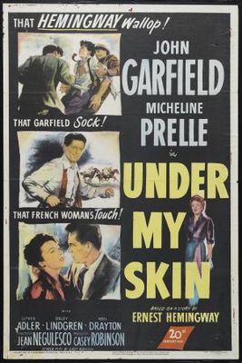 Under My Skin movie poster (1950) wood print