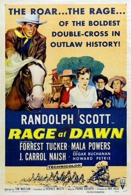 Rage at Dawn movie poster (1955) pillow