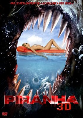 Piranha movie poster (2010) wood print