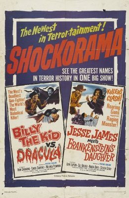 Billy the Kid versus Dracula movie poster (1966) metal framed poster