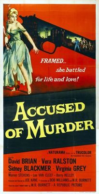 Accused of Murder movie poster (1956) poster with hanger