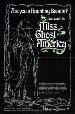Night of Dark Shadows movie poster (1971) metal framed poster
