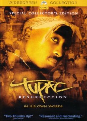 Tupac Resurrection movie poster (2003) wood print