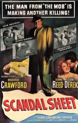 Scandal Sheet movie poster (1952) poster with hanger