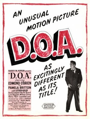 D.O.A. movie poster (1950) poster with hanger
