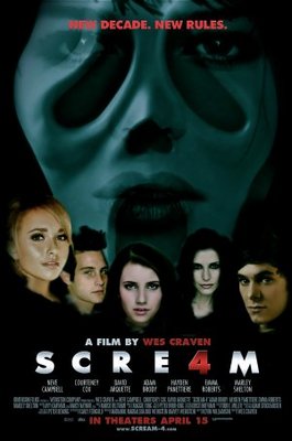 Scream 4 movie poster (2010) tote bag