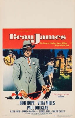 Beau James movie poster (1957) wood print