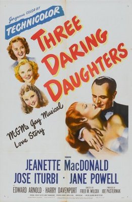 Three Daring Daughters movie poster (1948) wooden framed poster