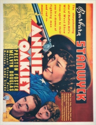 Annie Oakley movie poster (1935) wood print