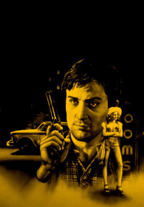 Taxi Driver movie poster (1976) pillow