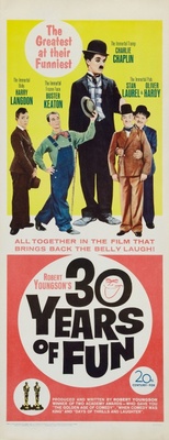 30 Years of Fun movie poster (1963) canvas poster