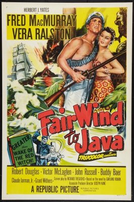 Fair Wind to Java movie poster (1953) canvas poster