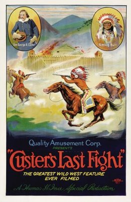 Custer's Last Raid movie poster (1912) tote bag