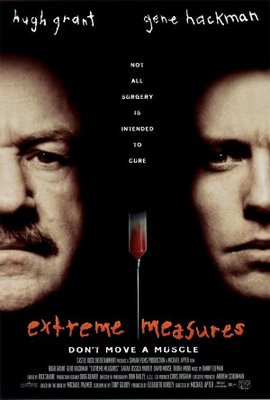 Extreme Measures movie poster (1996) wood print