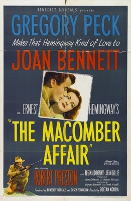 The Macomber Affair movie poster (1947) metal framed poster