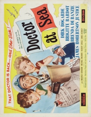 Doctor at Sea movie poster (1955) poster with hanger