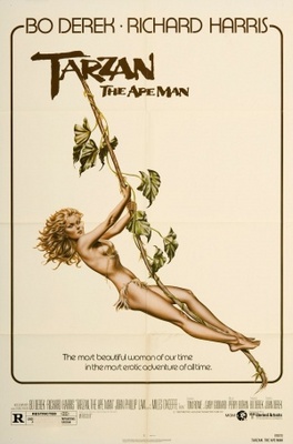 Tarzan, the Ape Man movie poster (1981) poster with hanger