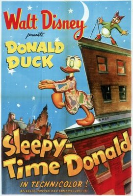 Sleepy Time Donald movie poster (1947) Stickers MOV_31427d87