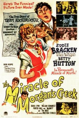 The Miracle of Morgan's Creek movie poster (1944) metal framed poster
