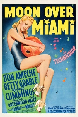 Moon Over Miami movie poster (1941) wooden framed poster