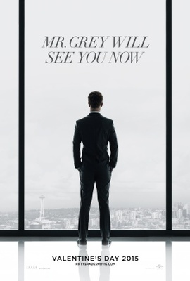 Fifty Shades of Grey movie poster (2014) wood print