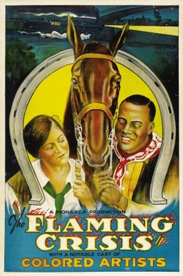 The Flaming Crisis movie poster (1924) wooden framed poster