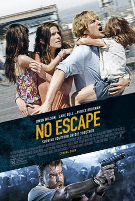 No Escape movie poster (2015) wood print