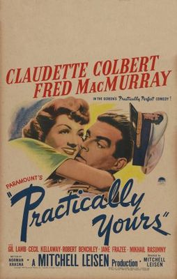 Practically Yours movie poster (1944) pillow