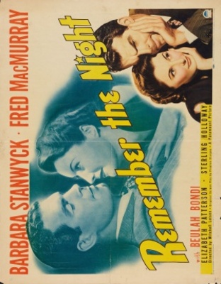 Remember the Night movie poster (1940) pillow